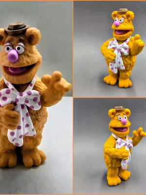 Fozzie Bear figure new, The Muppets Disney collectible