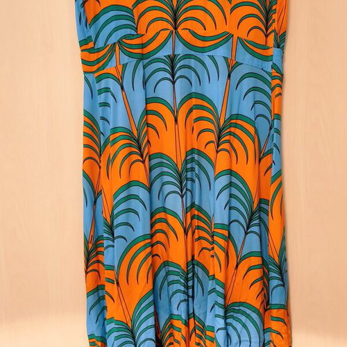 Karavan Nadia dress new, soft viscose, retro palm tree print