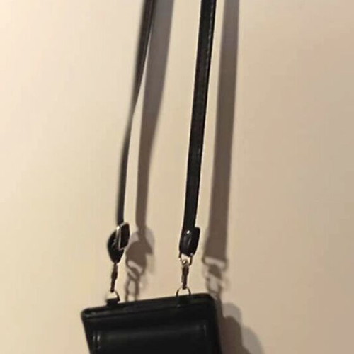 Black crossbody wallet bag new with card and coin slots