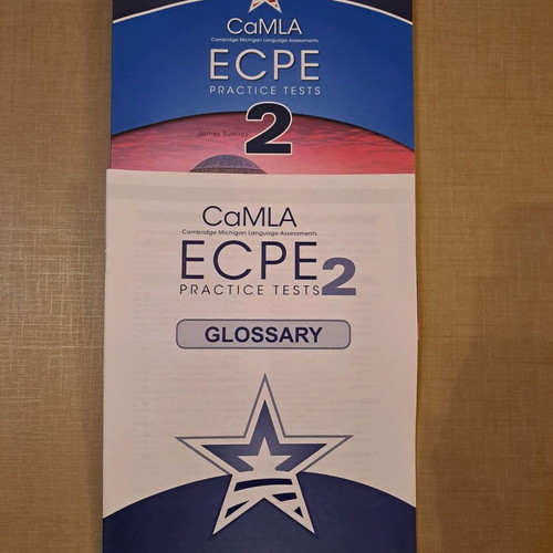 CamLA 1&2 English Learning Books used, Proficiency Level with Glossary