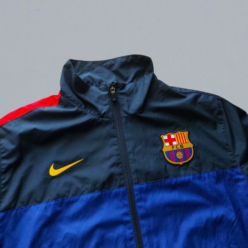 Vintage 2012–13 Nike FC Barcelona Tracksuit – Men’s Large – Navy & Royal Blue – Y2K Baggy Fit