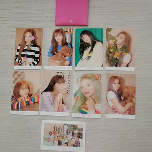 Twice Photocards authentic, like new, pink case