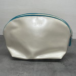 Vichy oval toiletry bag, pearly with mermaid effect