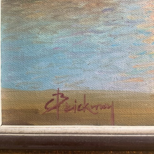 Oil painting by Alex Brickman on canvas, like new