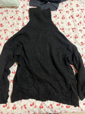 Decoro knitted turtleneck sweater, black