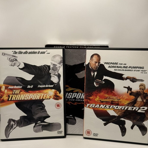 The Transporter DVD used, action adventure, English