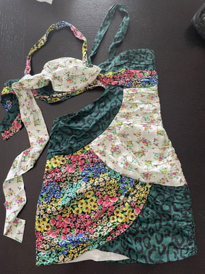 For Love & Lemons Mini Dress Small like new, colorful