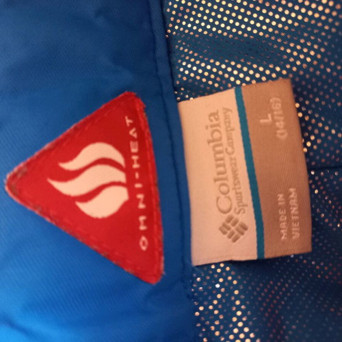 Columbia waterproof ski pants like new, blue, size L, thermal