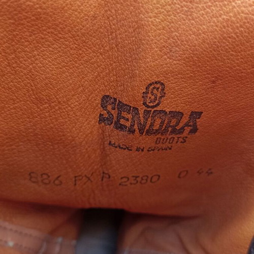 Sendra leather boots like new, size 44, black
