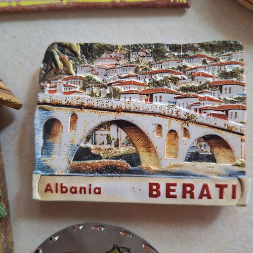 Set of five fridge magnets from abroad