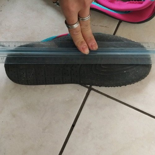 Beach shoes used, size 39-40, pink and blue