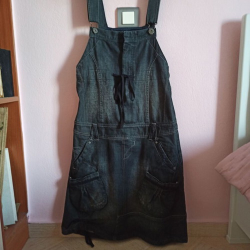 Attrattivo women's denim salopette blue small like new