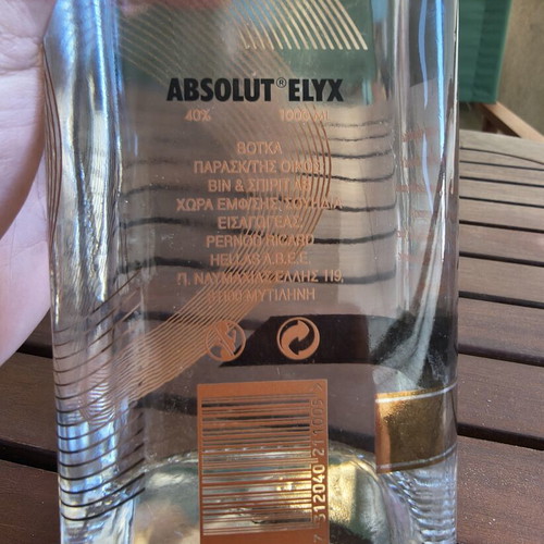 Absolut Elyx 1L Premium Collectible Bottle 2016 Edition new