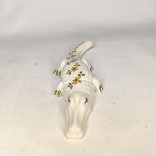 Ceramic crocodile new 20×8
