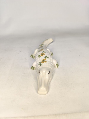 Ceramic crocodile new 20×8