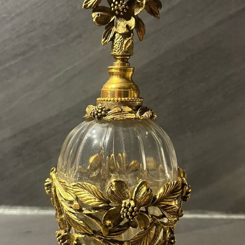 Vintage Matson perfume bottle used, Hollywood Regency style