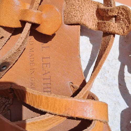 Sandals size 5 real leather Greek product
