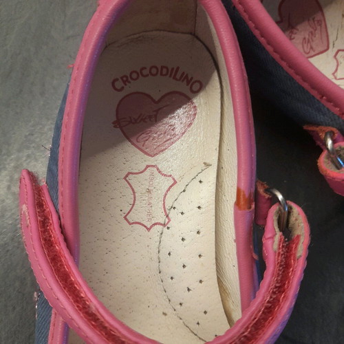 Crocodilino ballerinas used no 28 blue with leather interior