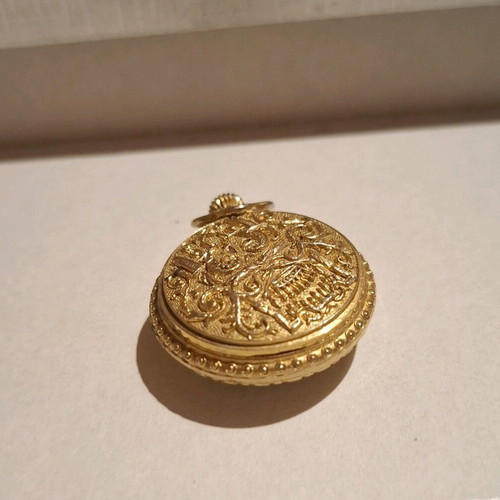 Vintage ANKER pocket watch mechanical like new, gold tone