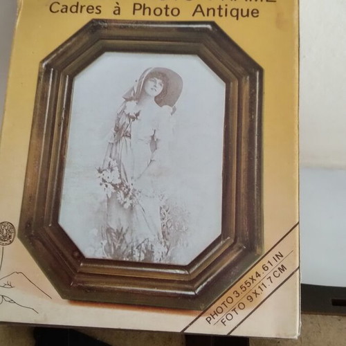 Vintage photo frame set resin 12x9 cm