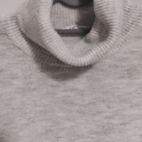 Dress with turtleneck short sleeve Orsay medium like new, gray