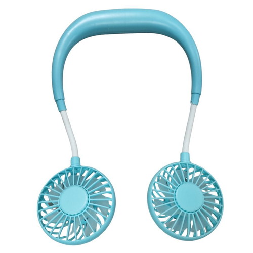 Double Neck Fan rechargeable, 2 pieces