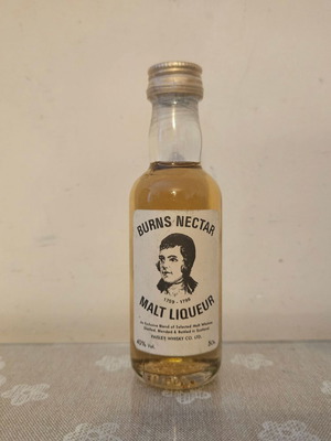 Burns Nectar Malt Liqueur whisky miniature new, sealed