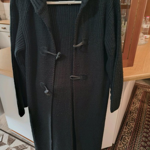 Wool cardigan used, size L, black
