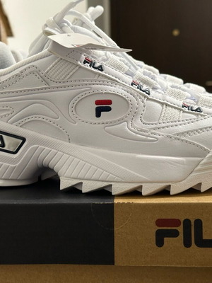 Fila D Formation athletic shoes new, size 37.5, white