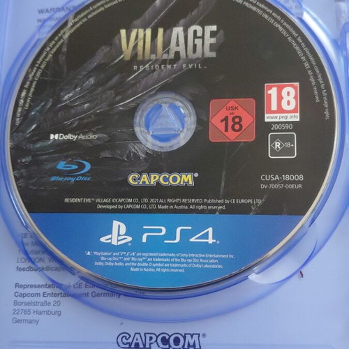 Resident Evil Village PS4 game