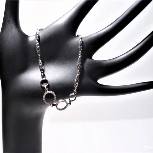 Fashion ασημένιο 925 βραχιόλι με κρυστάλλους καινούργιο