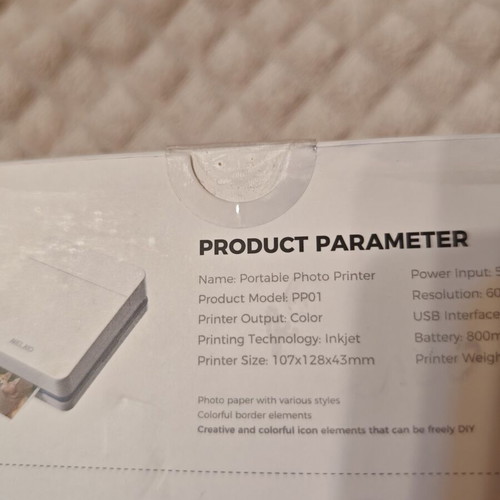NELKO PP01 Pocket Inkjet Photo Printer new set