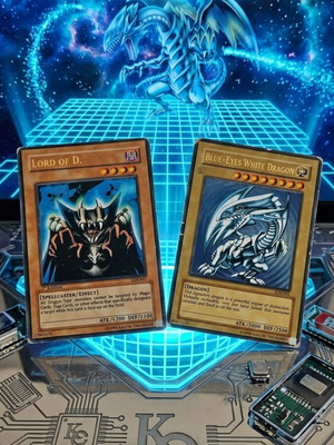 Yu-Gi-Oh! Blue-Eyes White Dragon SDK-001 1η Έκδοση και Lord of D. SDK-041 1η Έκδοση μεταχειρισμένες