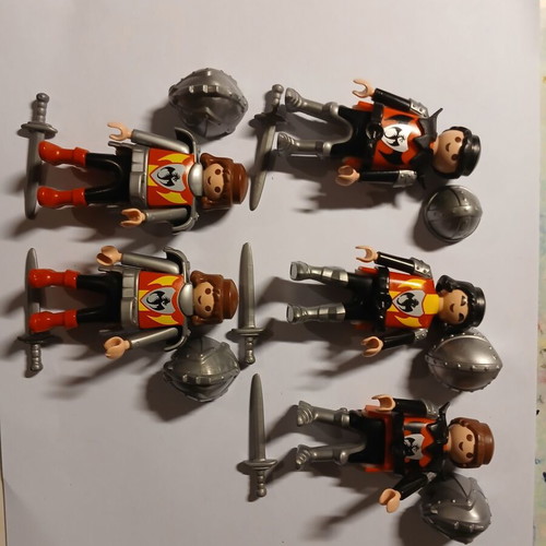 Ιππότες Playmobil μεταχειρισμένοι, 5 φιγούρες