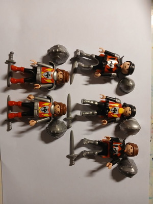Ιππότες Playmobil μεταχειρισμένοι, 5 φιγούρες