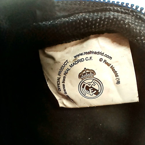Real Madrid C.F. pencil case used, 3 compartments, school or office