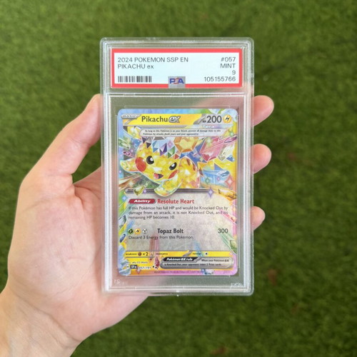 Pikachu ex Surging Sparks PSA 9 Pokemon card