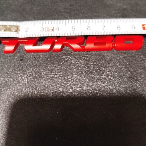 Turbo car badge made of aluminum new