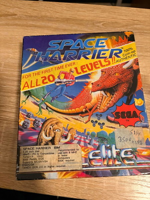 Space Harrier Vintage Big Box IBM PC Game used