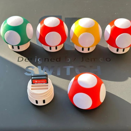 Θήκη κασετών Nintendo Switch 1-2 Mario Mushroom καινούργια, χωρητικότητα 4 κασετών