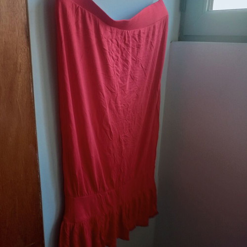 On Line red strapless short dress, like new, size 3