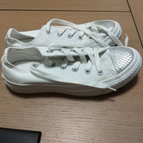 Παπούτσια Converse αθλητικά για κορίτσι μεταχειρισμένα, μέγεθος 36, λευκά