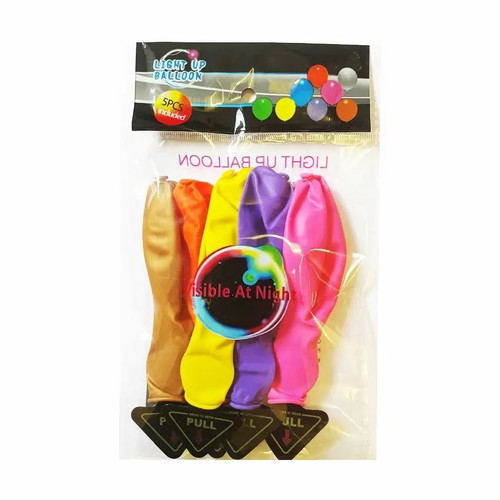 LED Balloons new, pack of 5 pieces, assorted colors