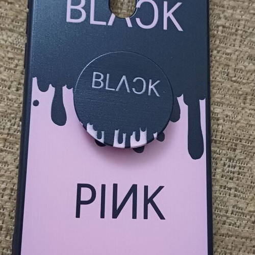 Xiaomi Redmi 9 phone case like new with pop socket Blackpink
