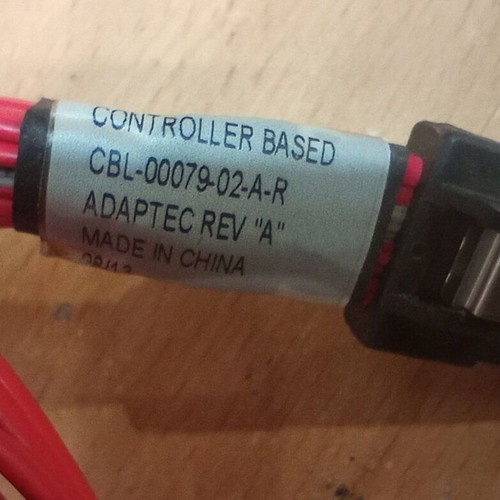 Adaptec CBL-00079-02-A-R Rev A SAS/SATA Data Cable Mini CAB 7 used