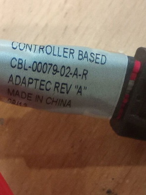 Adaptec CBL-00079-02-A-R Rev A SAS/SATA Data Cable Mini CAB 7 used