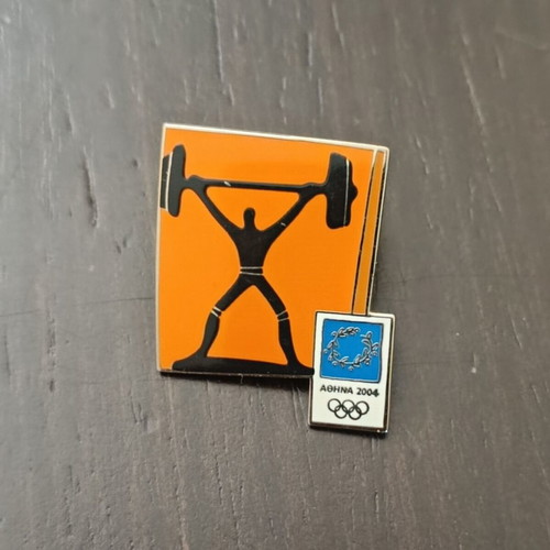 Weightlifting Pin Athens 2004 like new