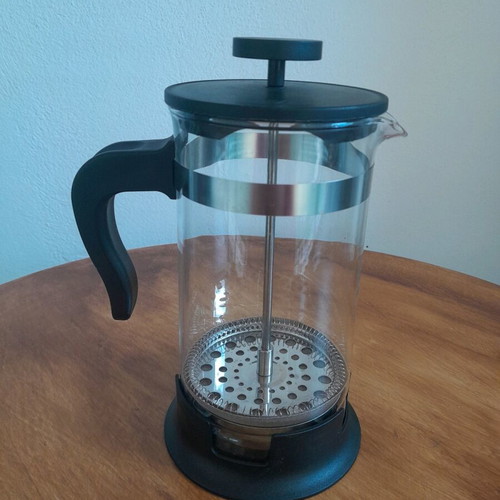 French Press Coffee Maker IKEA 1Lt like new, glass, plastic, stainless steel
