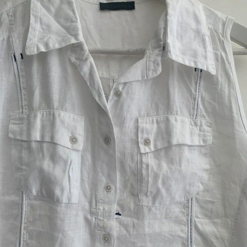 GCfontana white sleeveless shirt, size L