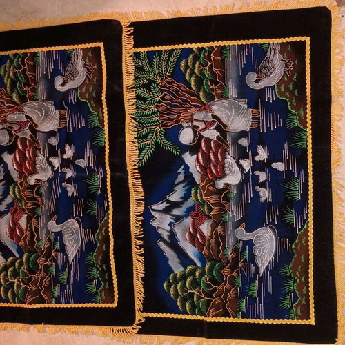 Decorative vintage pillowcases used, set of 3 pieces
